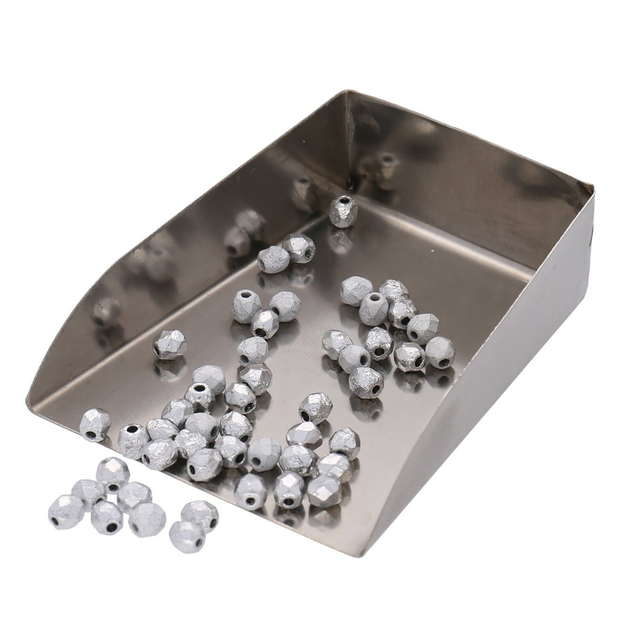 Fire polished 4 mm Glasperlen - Crystal Etched Labrador Full - PerlineBeads