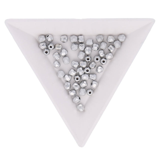 Fire polished 4 mm Glasperlen - Crystal Etched Labrador Full - PerlineBeads