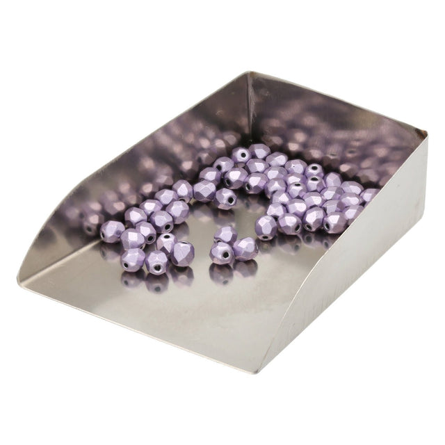 Fire polished 4 mm - Saturated Metallic Ballet Slipper - PerlineBeads