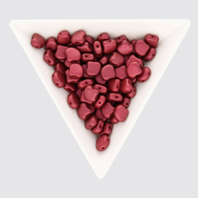 Ginko Leaf Bead - Chatoyant Red - PerlineBeads