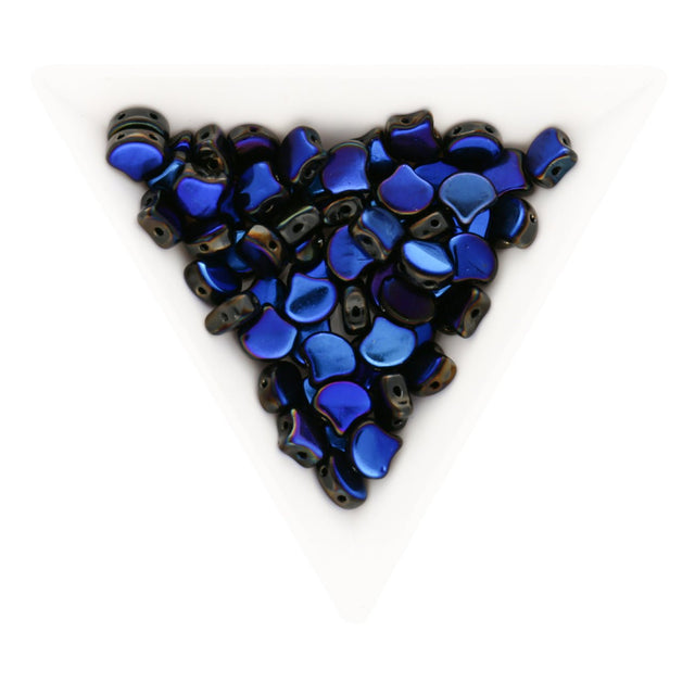 Ginko Leaf Bead - Jet Azuro - PerlineBeads