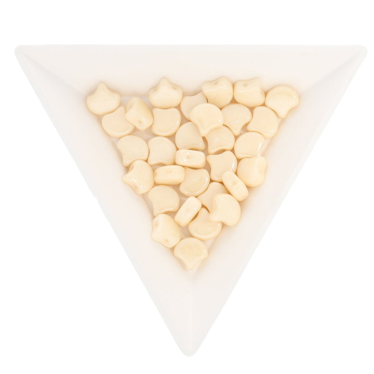 Ginko Leaf Bead - Luster - Opaque Champagne - PerlineBeads