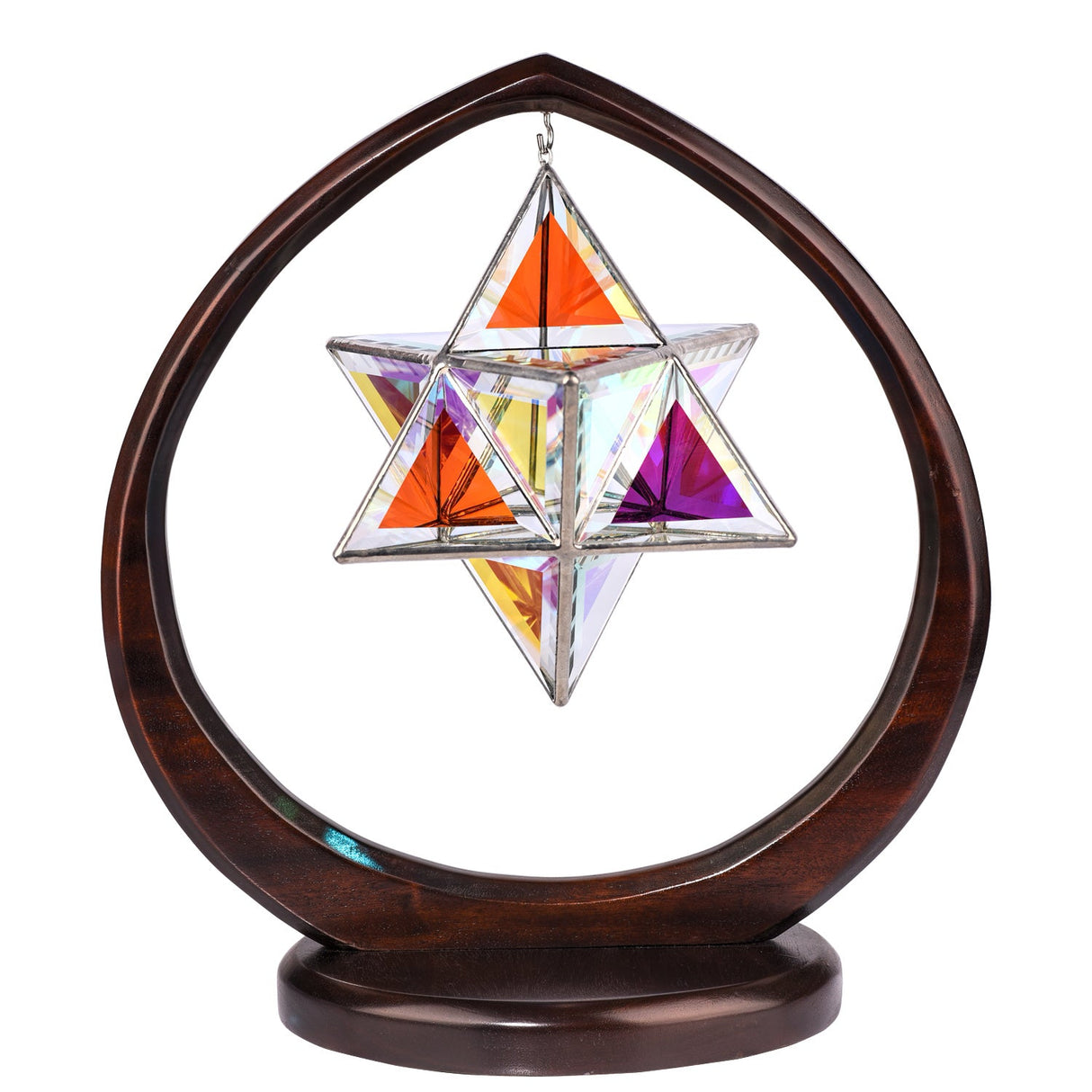 Glas-Skulptur Ariel, Small, mit zweifarbigem klarem Glase - PerlineBeads