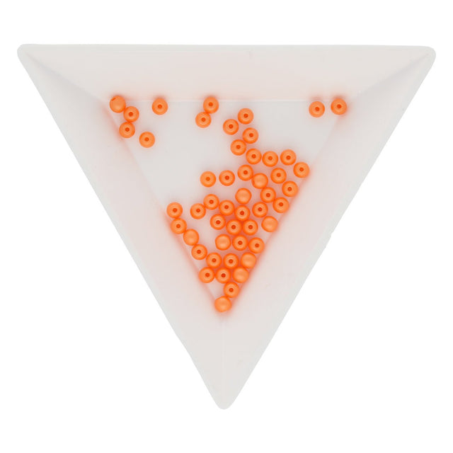Glasperlen rund - 3 mm - Powdery Orange - PerlineBeads