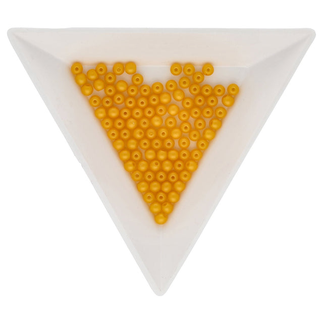 Glasperlen rund - 3 mm - Powdery Sunflower - PerlineBeads