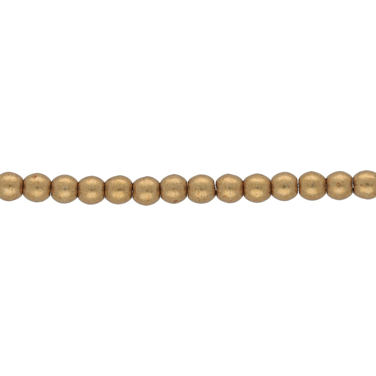 Glasperlen rund - 3 mm - Saturated Metallic Ceylon Yellow - PerlineBeads