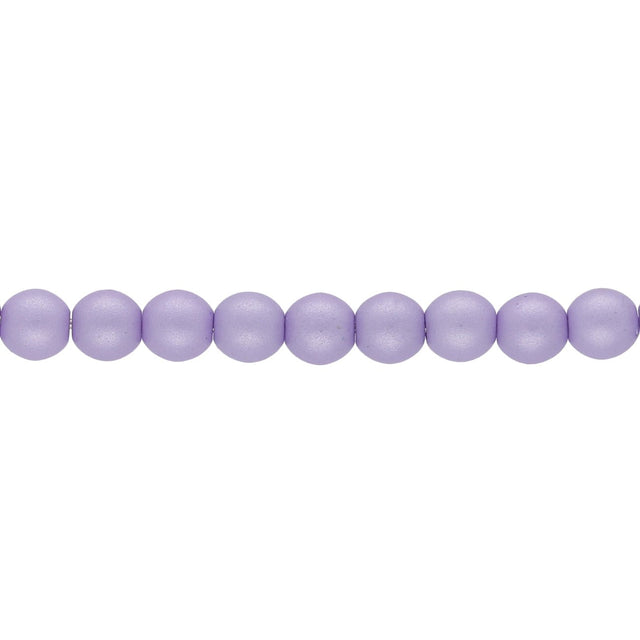 Glasperlen rund - 4 mm - Powdery Pastel Purple - PerlineBeads