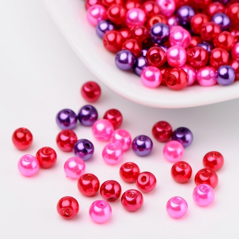 Glasperlen rund - 4 mm - Valentine’s Mix - PerlineBeads