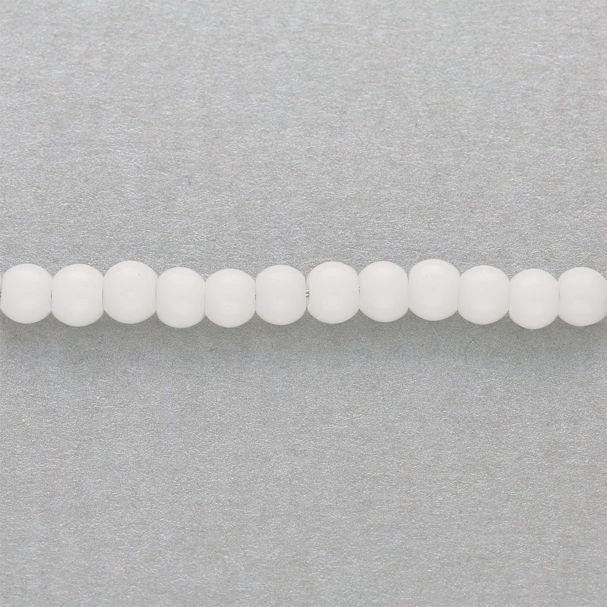 Glasperlen rund - 4 mm - Weiss - PerlineBeads