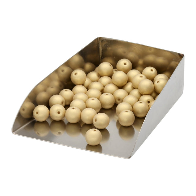 Glasperlen rund - 6 mm - Powdery Light Gold - PerlineBeads