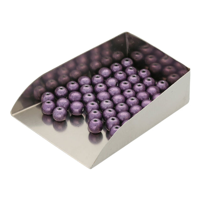 Glasperlen rund - 6 mm - Saturated Metallic Tawny Port - PerlineBeads