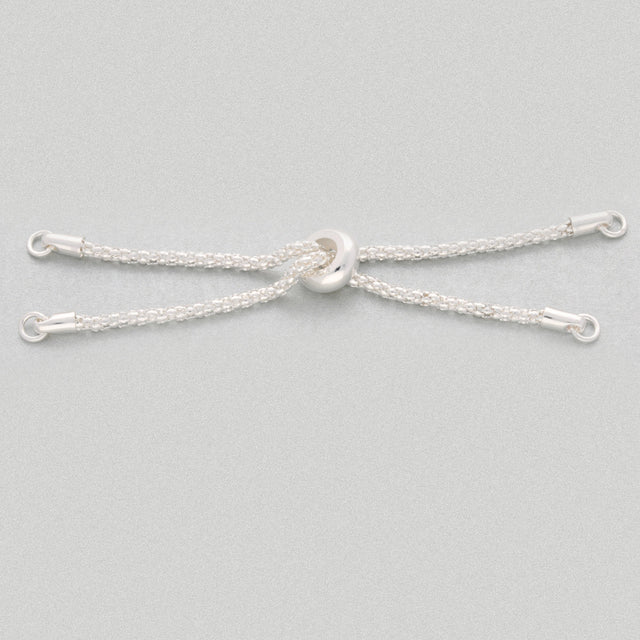 Halbfertiges Kettenarmband - versilbert - PerlineBeads