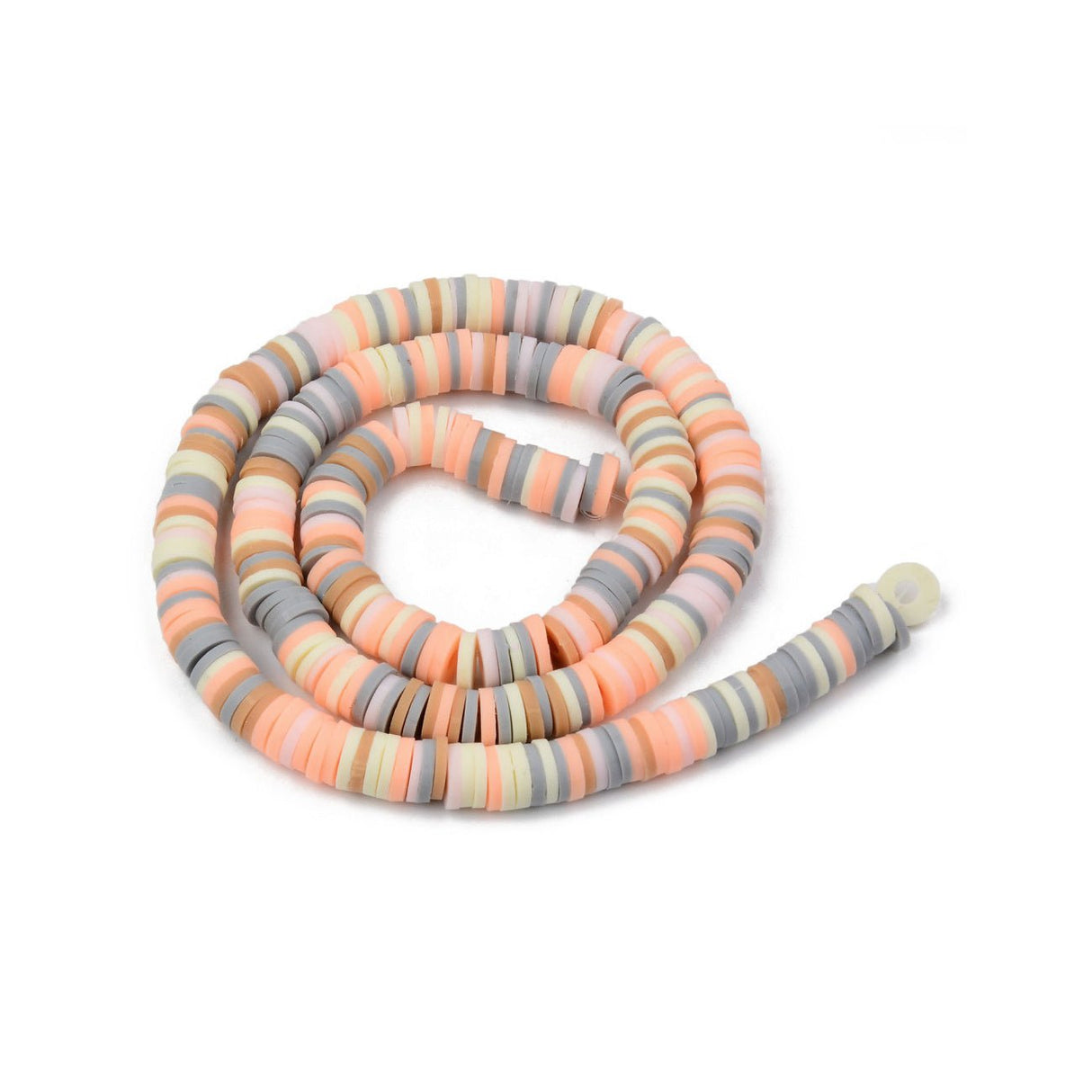 Heishi-Perlen aus Polymerpaste 6 mm – Sorbet Mix - PerlineBeads