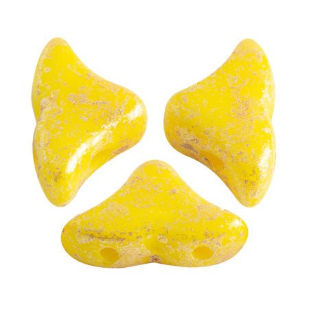 Hélios® par Puca® - Opaque Jonquil Splash - PerlineBeads