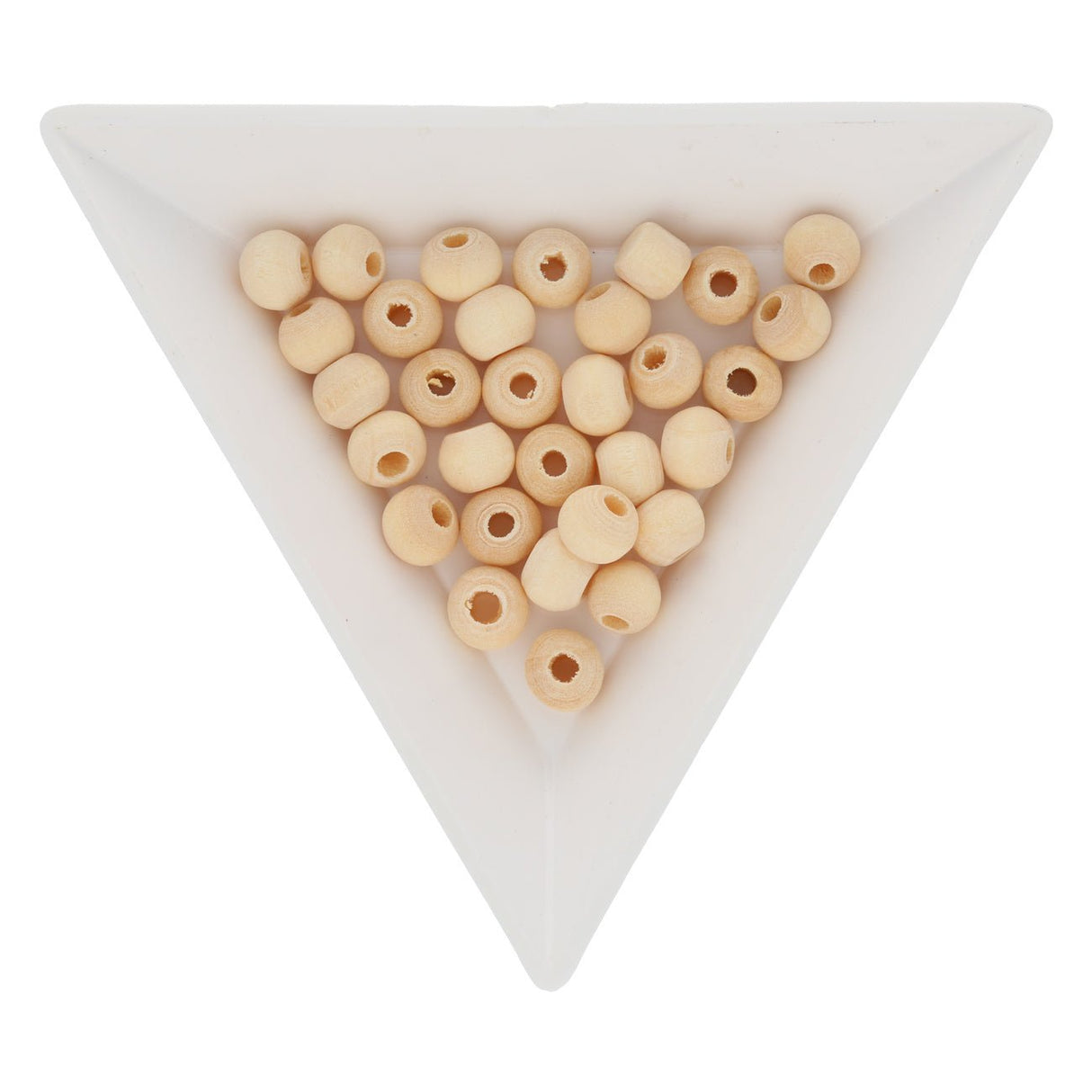 Holzperlen rund - 6 x 5-6 mm - Naturbraun - PerlineBeads