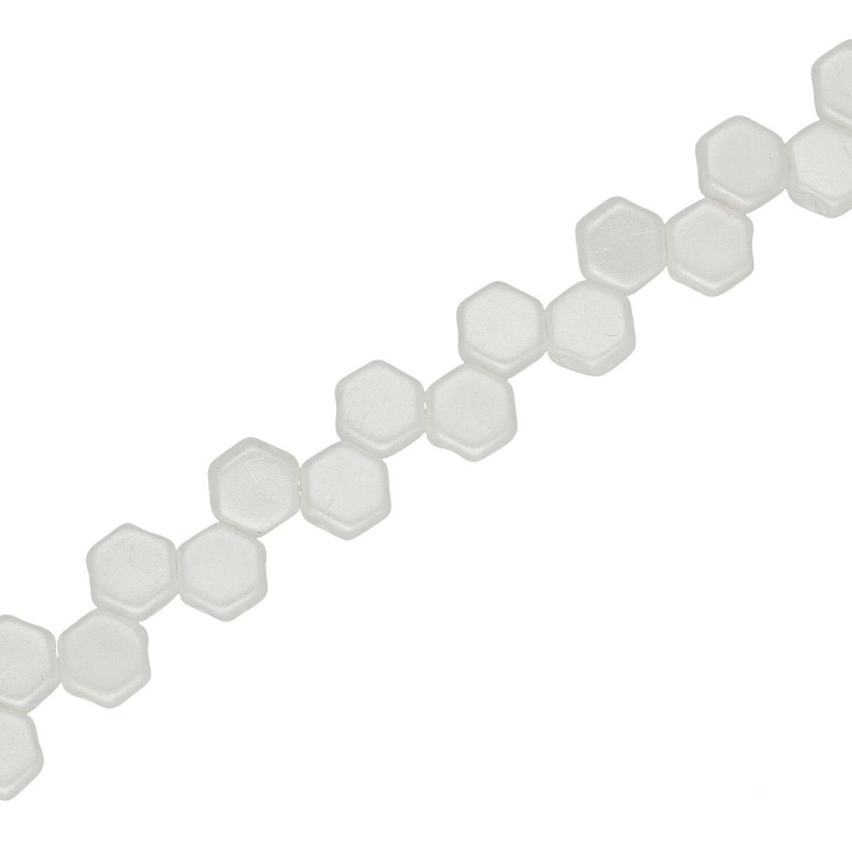 Honeycomb – Pastel White - PerlineBeads