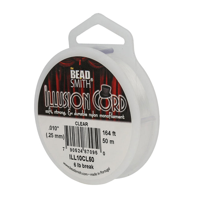 Illusion Cord, 0.25 mm Transparent – 50 m - PerlineBeads