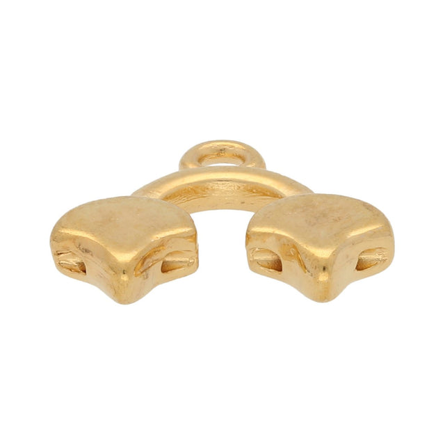 Kastro II-Ginko Bead Ending - 24K Gold Plate - PerlineBeads