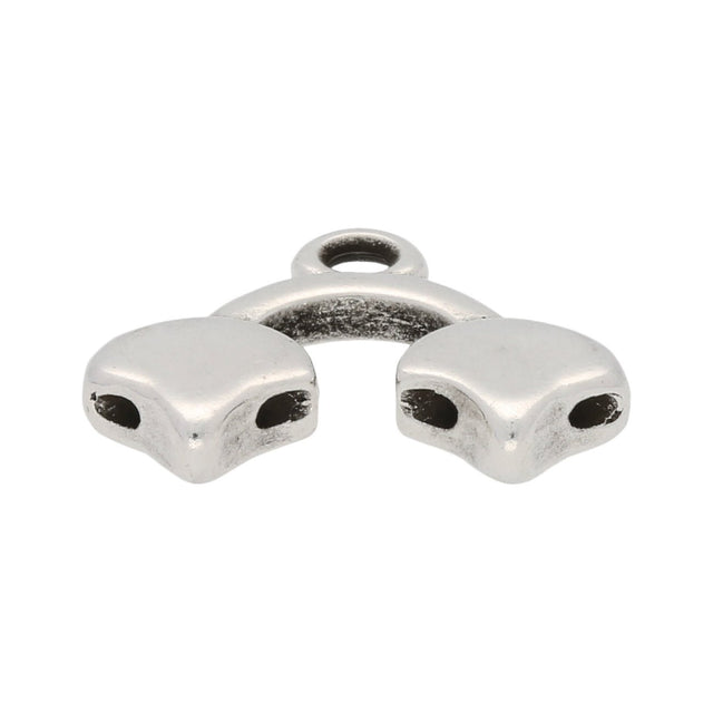 Kastro II-Ginko Bead Ending - Silver Plate - PerlineBeads