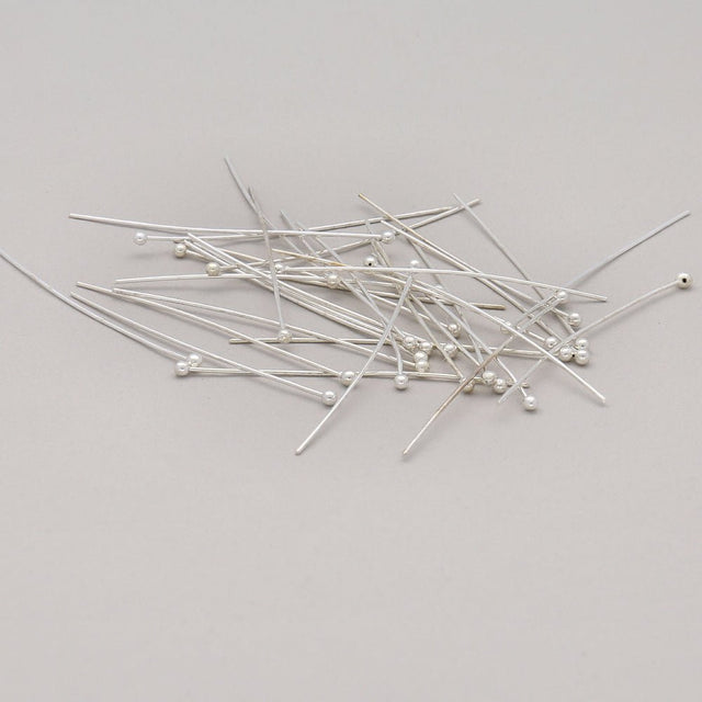 Kettelstift mit Kugelkopf 70 mm – Farbe Silber - PerlineBeads