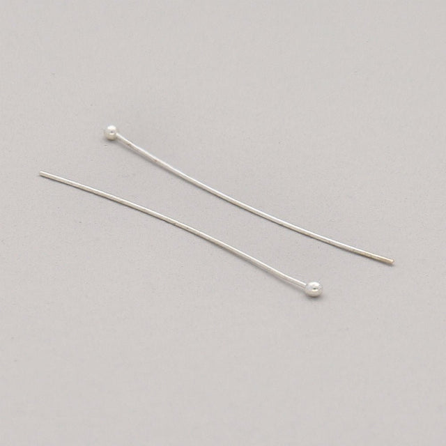 Kettelstift mit Kugelkopf 70 mm – Farbe Silber - PerlineBeads