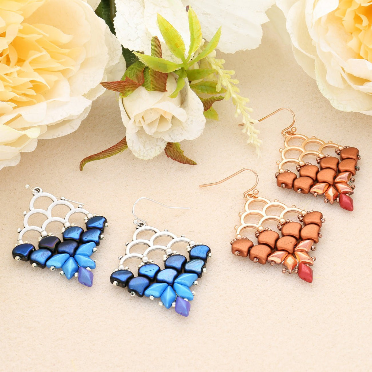 Kit für Ohrringe “Mermaid” - PerlineBeads