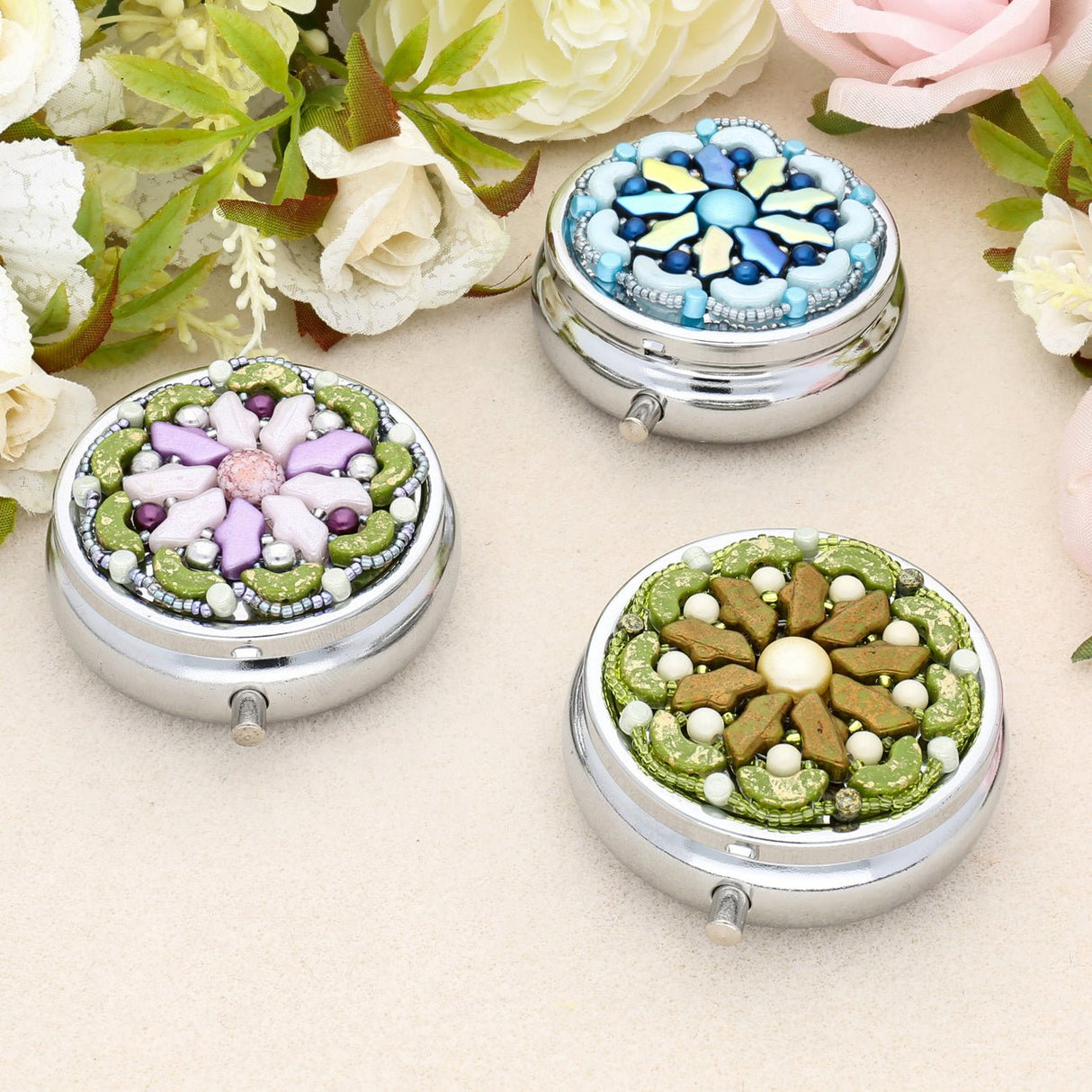 Kit Pillendose “Daisy” par Puca® - PerlineBeads