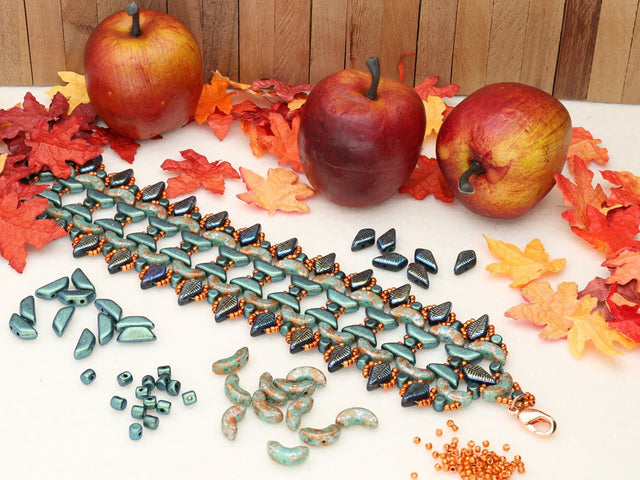 Kite Bead 9x5 mm - Jet Laser Cut - Feather - PerlineBeads