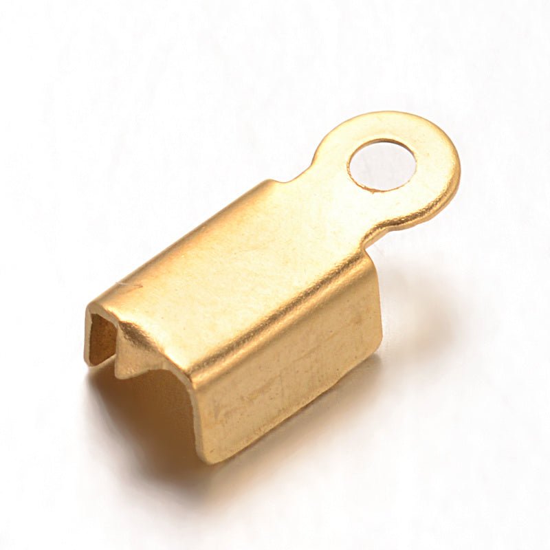 Klemmen für Kordel – Farbe Gold – 10 x 4 mm - PerlineBeads