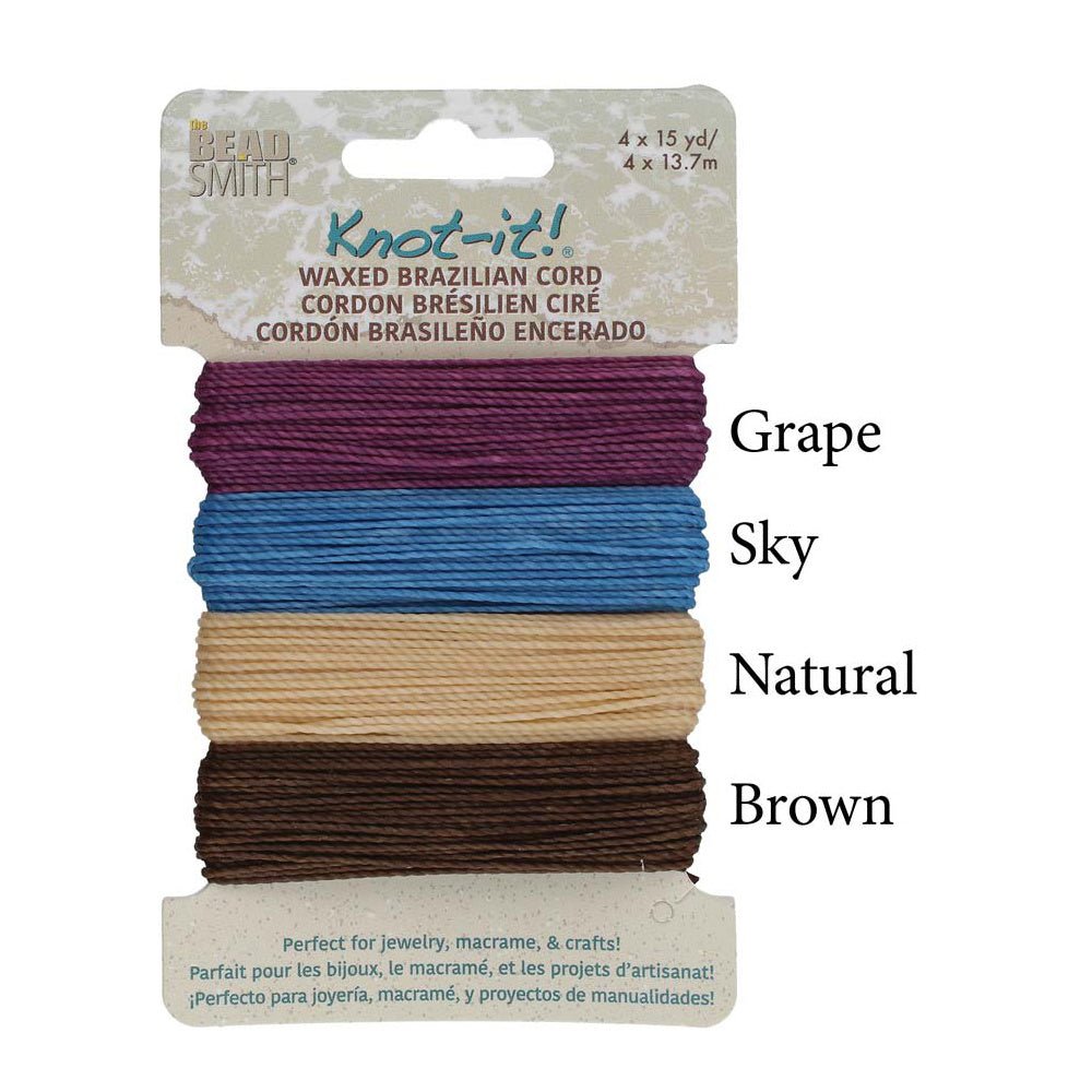 Knot-it! Gewachste brasilianische Kordel - Adventures Calling - PerlineBeads