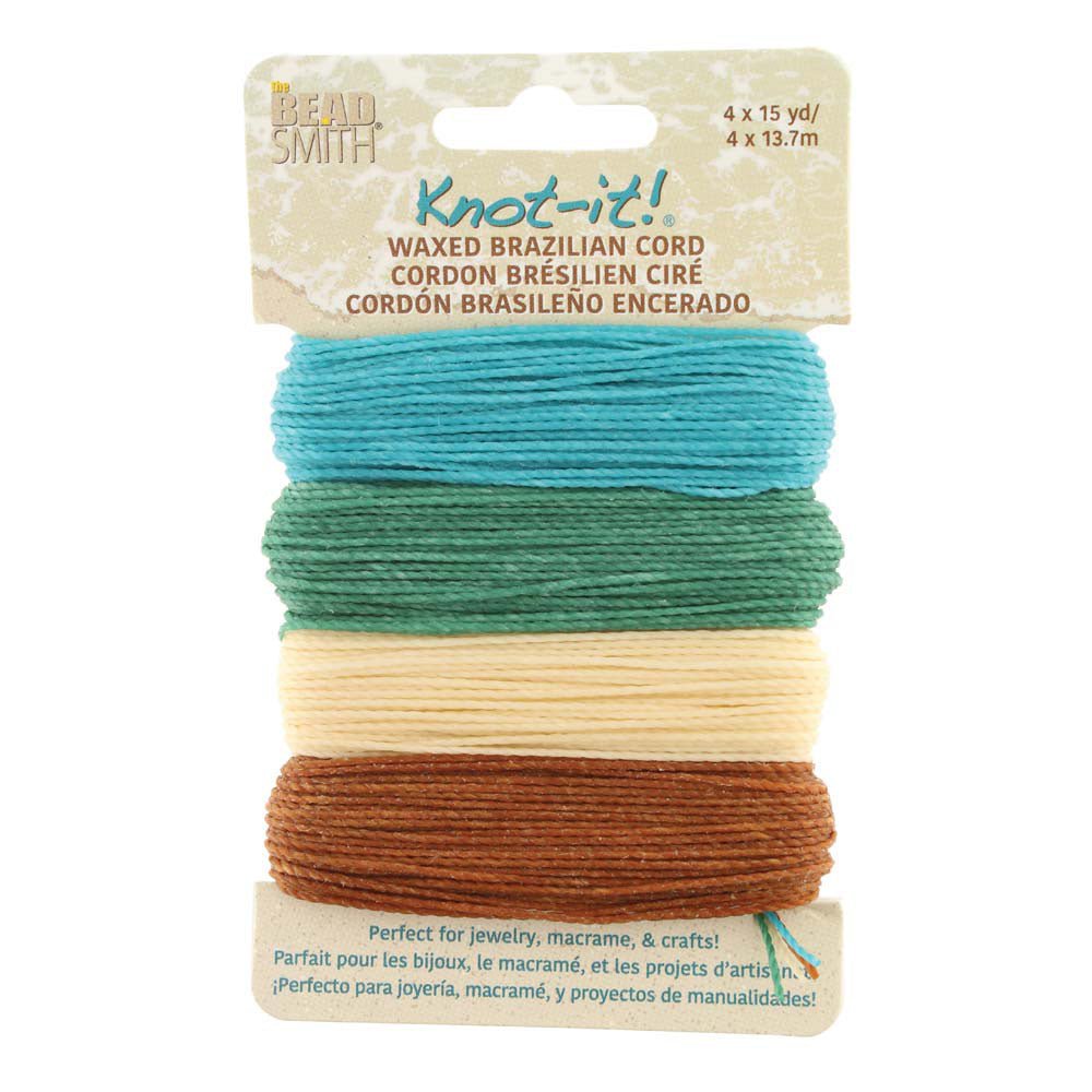 Knot-it! Gewachste brasilianische Kordel - Beach n’ Sea - PerlineBeads