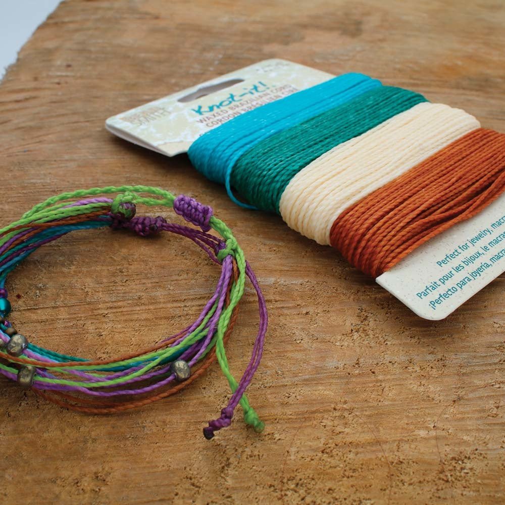 Knot-it! Gewachste brasilianische Kordel - Beach n’ Sea - PerlineBeads