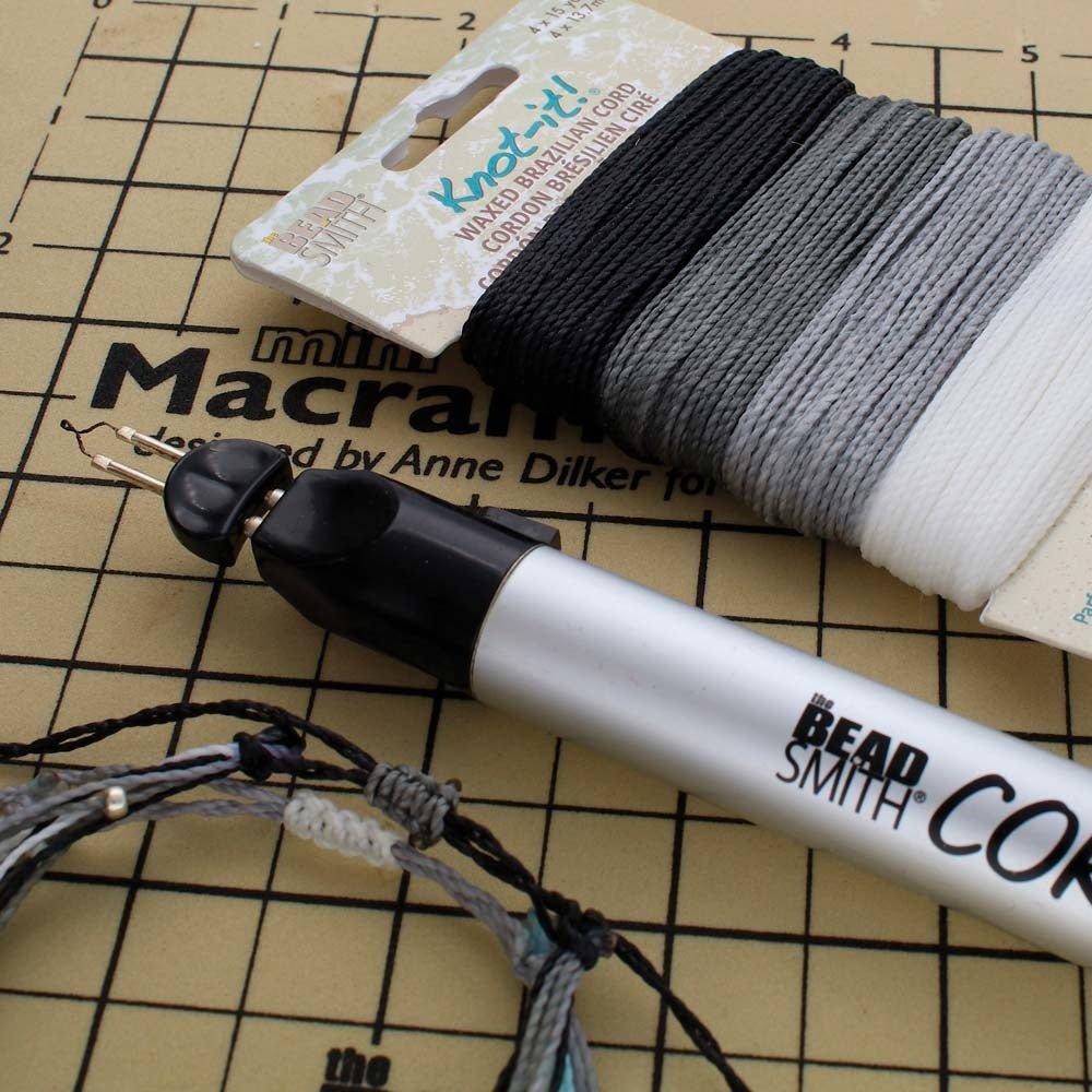 Knot-it! Gewachste brasilianische Kordel - Day & Night - PerlineBeads