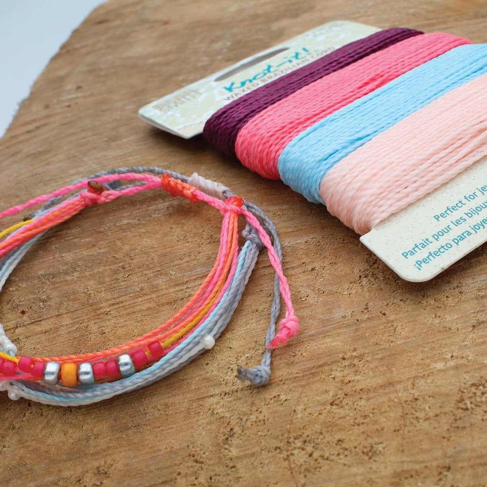 Knot-it! Gewachste brasilianische Kordel - Youthful Expressions - PerlineBeads