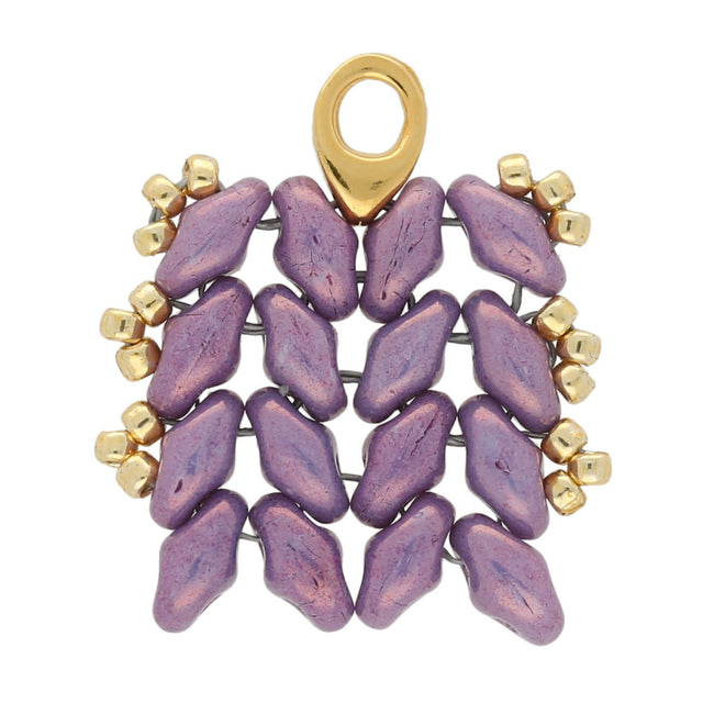 Kolympos-Superduo Bead Ending - 24K Gold Plate - PerlineBeads