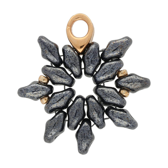 Kolympos-Superduo Bead Ending - Rose Gold Plate - PerlineBeads