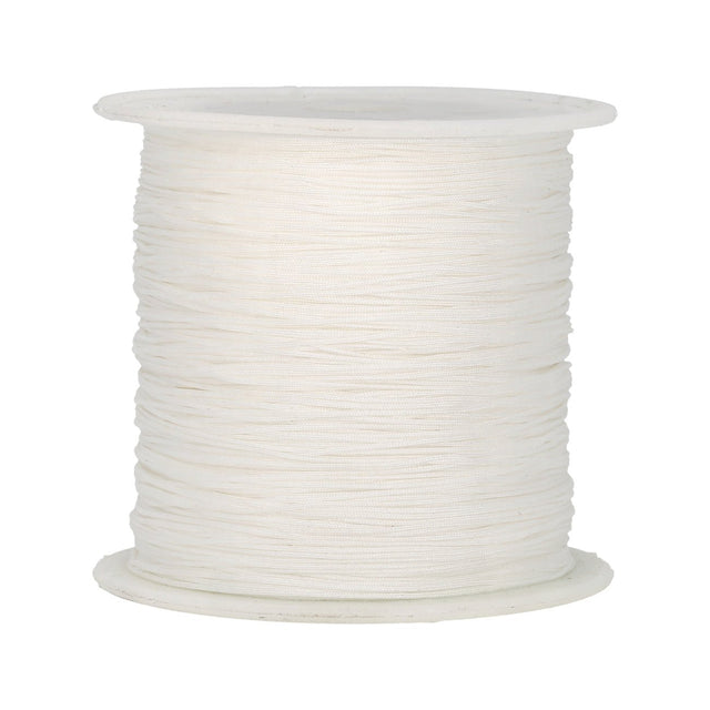 Kordel aus Nylon 0.5 mm - Weiss - PerlineBeads