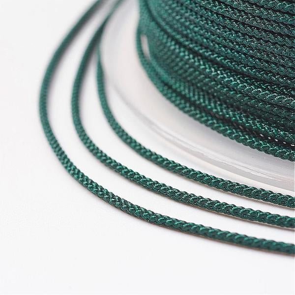 Kordel aus Nylon 1 mm - Dunkelgrün- PerlineBeads