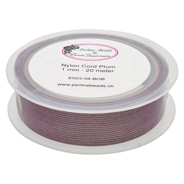 Kordel aus Nylon 1 mm - Plum - PerlineBeads