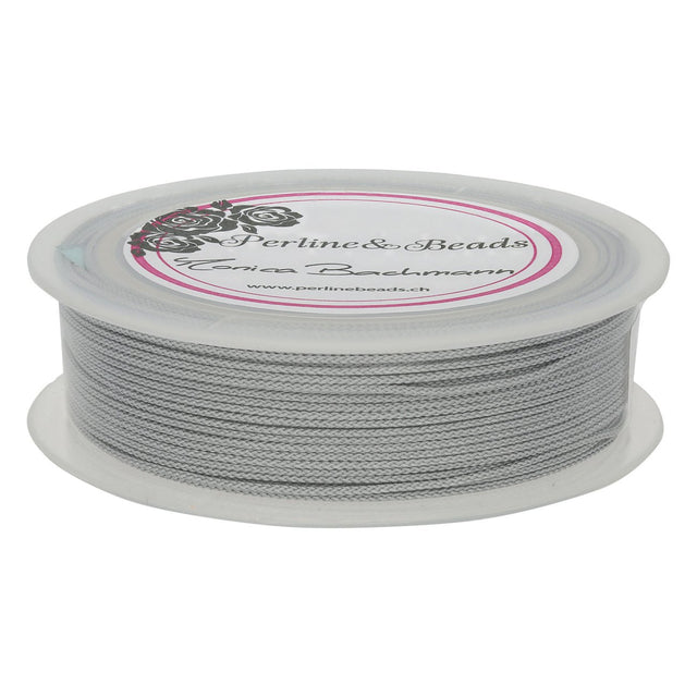 Kordel aus Nylon 1 mm - Silberfarbe - PerlineBeads