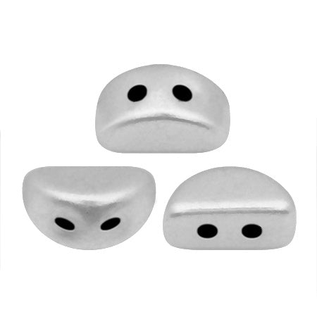 Kos® par Puca® - Silver aluminium Mat - PerlineBeads