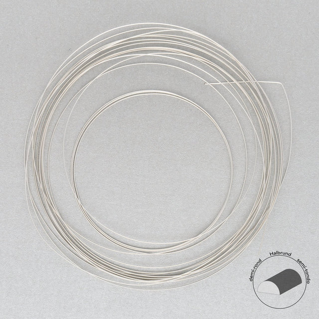 Kupferdraht Halbrund: Wire Elements™ – 18 Gauge – Silver Tarnish Resistant - PerlineBeads