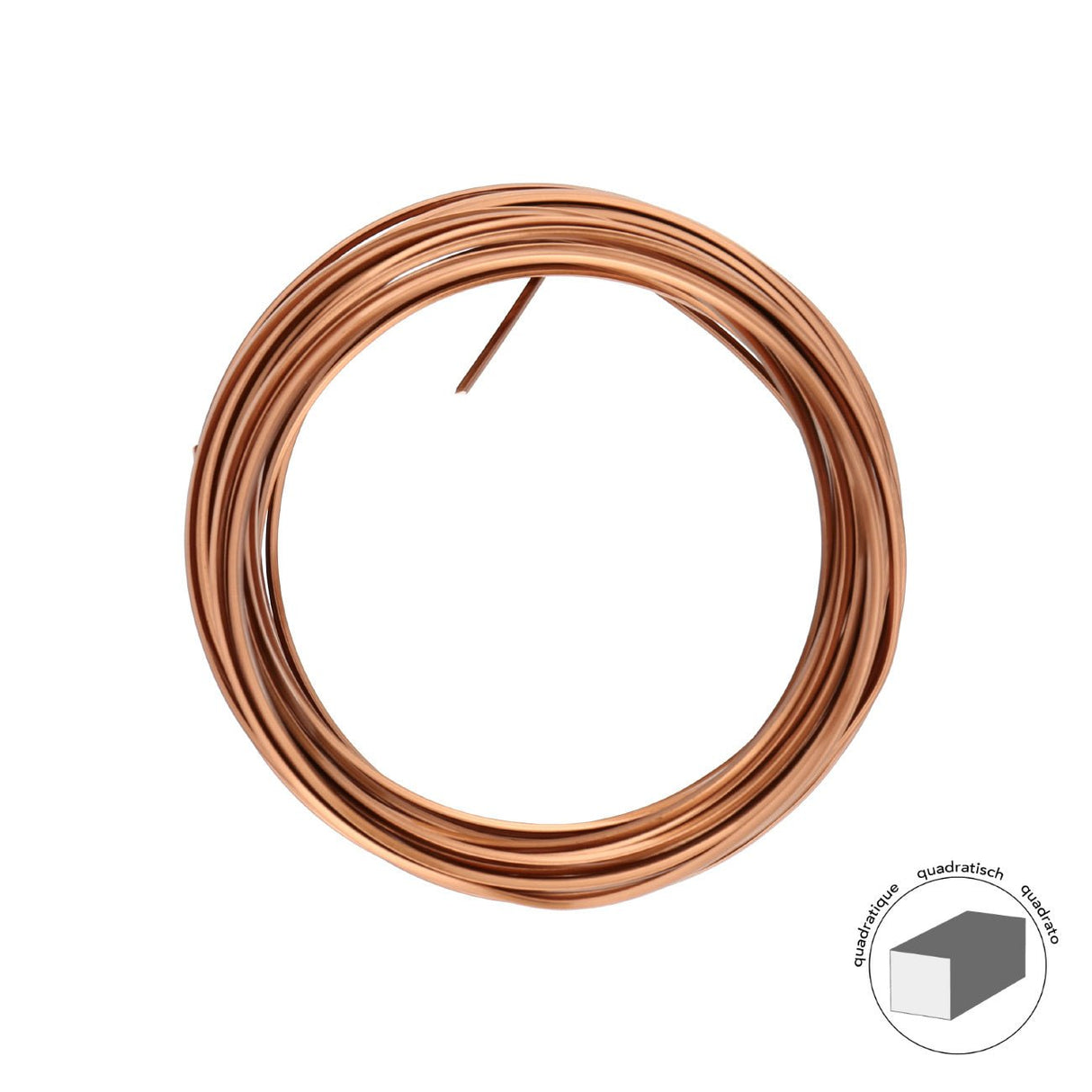 Kupferdraht Quadratisch: Wire Elements™ – 18 Gauge – Antique Copper Tarnish Resistant - PerlineBeads