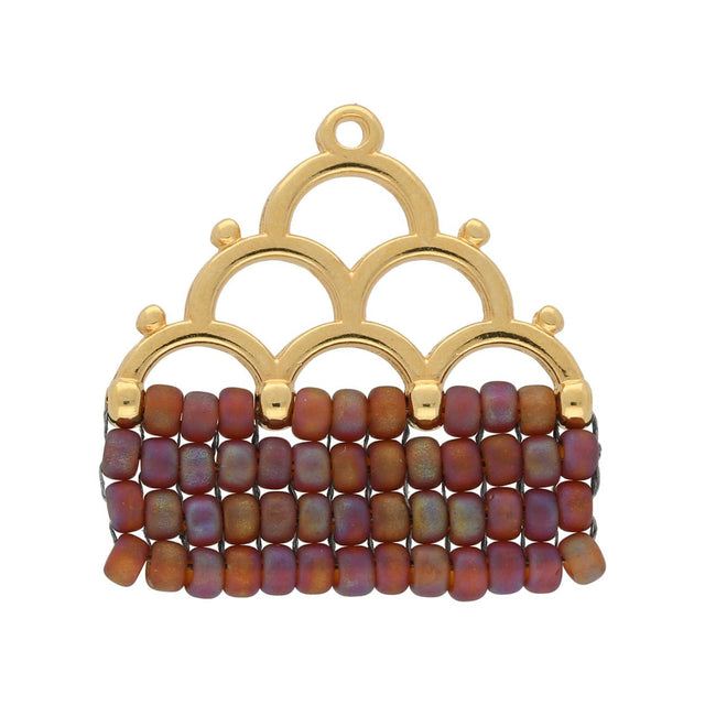 Lakos IV - 8/0 Bead Ending - 24K Gold Plate - PerlineBeads