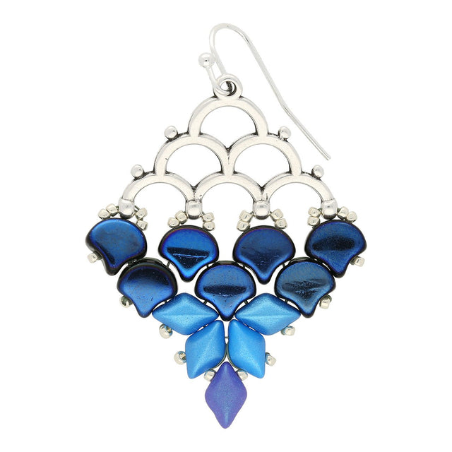 Lakos IV - 8/0 Bead Ending - Antique Silver Plate - PerlineBeads