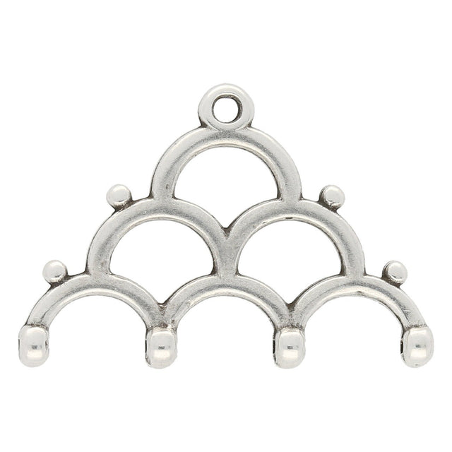 Lakos IV - 8/0 Bead Ending - Antique Silver Plate - PerlineBeads