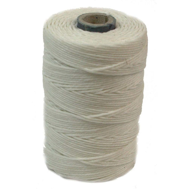 Leinengarn gewachst, Irish Waxed Linen, 4-PLY - White - PerlineBeads
