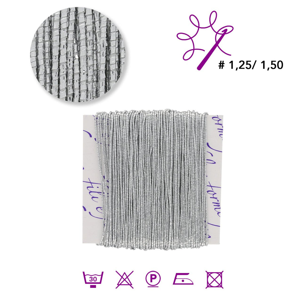 Luce Schmuckgarn - Silber - PerlineBeads