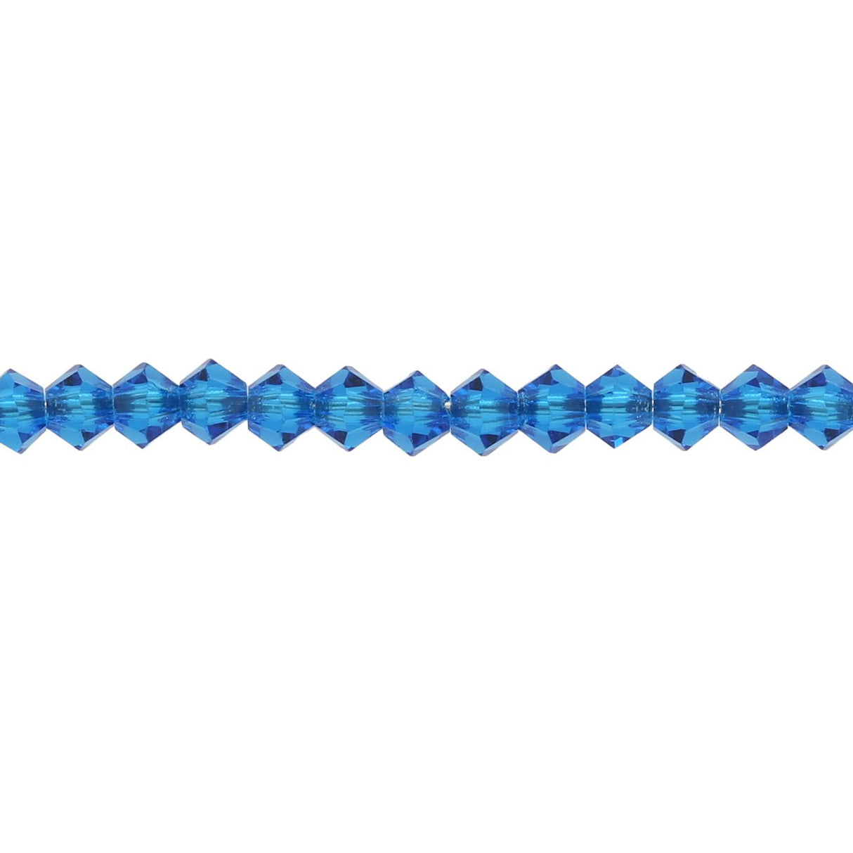 M.C. Doppelkegel 3 mm - Capri Blue - PerlineBeads