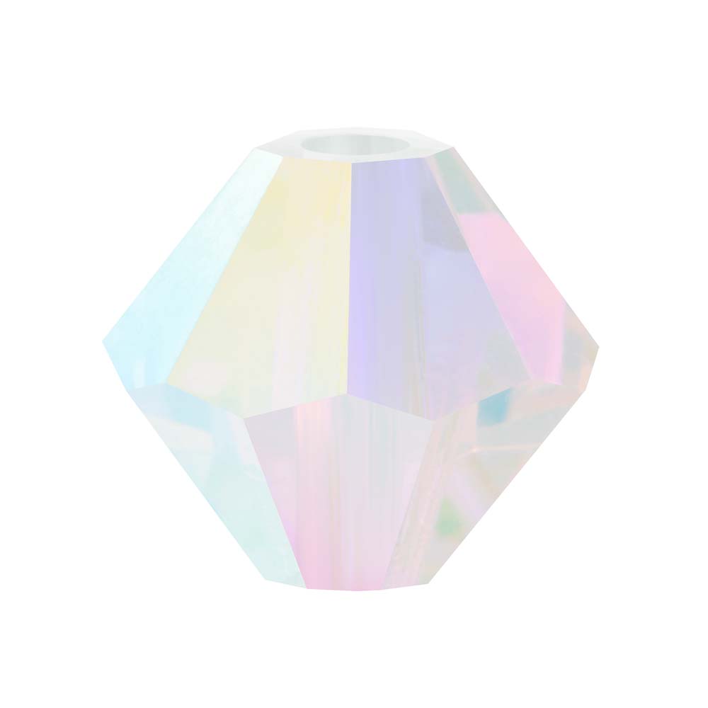 M.C. Doppelkegel 4 mm - Crystal AB 2x - PerlineBeads